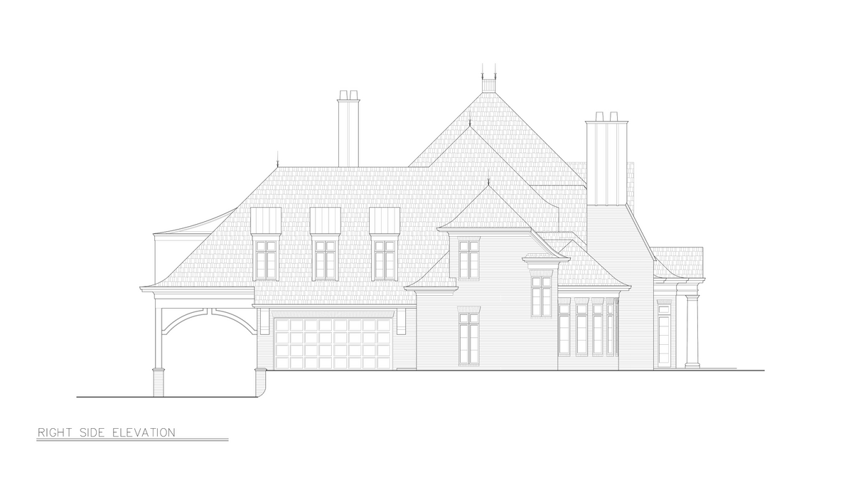 Luxurious 6,712 sq ft Home Plan with 5 Bedrooms