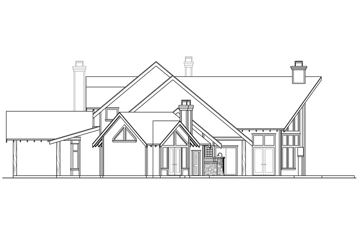 Expansive Chalet-Style Estate with Library, Wine Cellar, and Gym