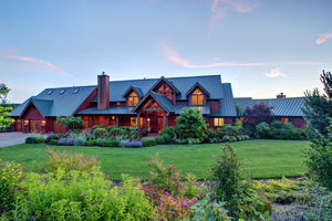 Expansive Chalet-Style Estate with Library, Wine Cellar, and Gym