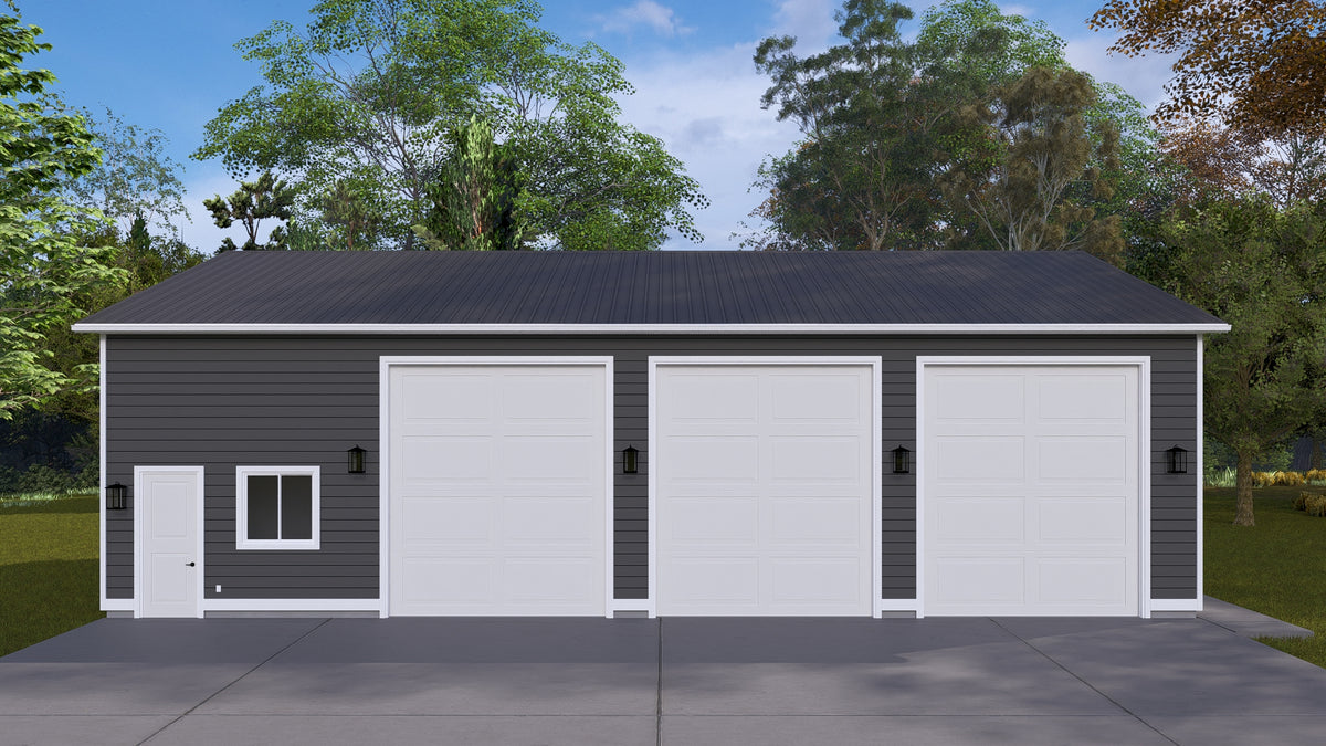 Detached Garage with Workshop, Storage, and Home Office Space
