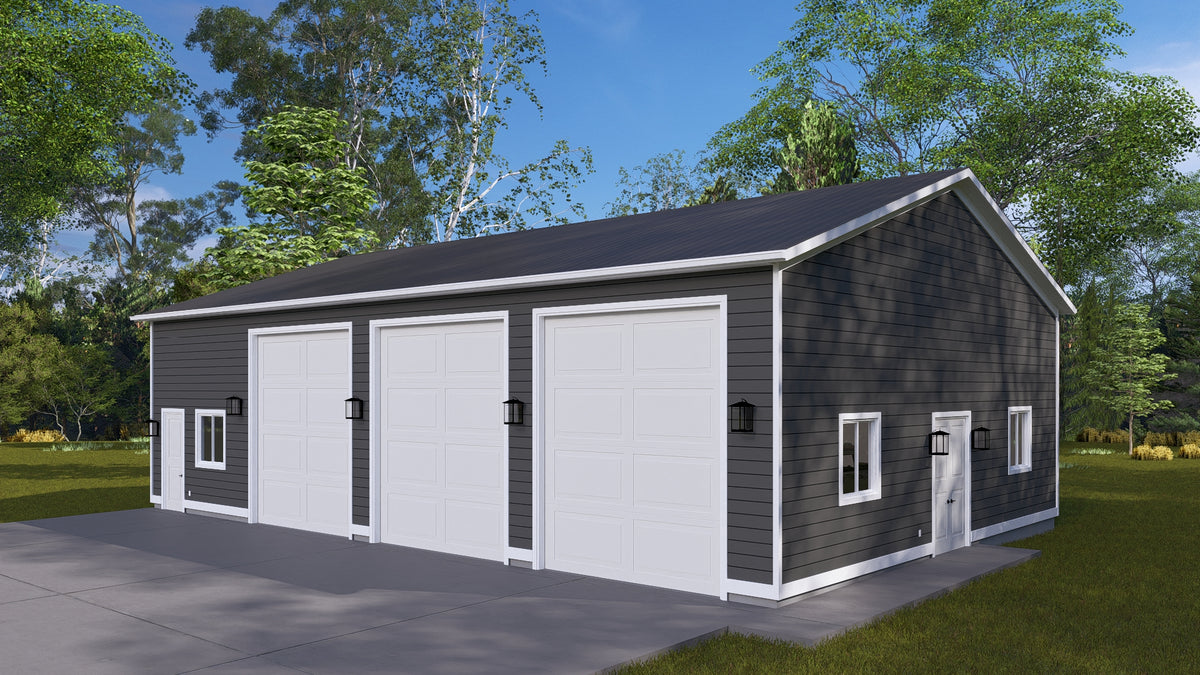 Detached Garage with Workshop, Storage, and Home Office Space
