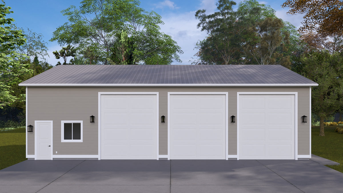 Detached Garage with Workshop, Storage, and Home Office Space