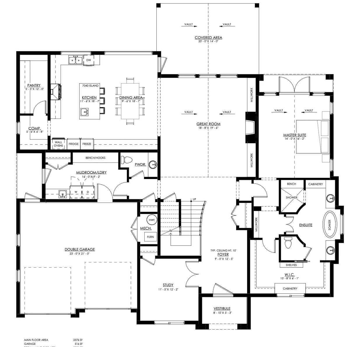 Copper Canyon House Plan - Archival Designs House Plans, floor plan