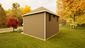 767 Sq Ft Carriage House Plan with 2-Car Garage & Workshop