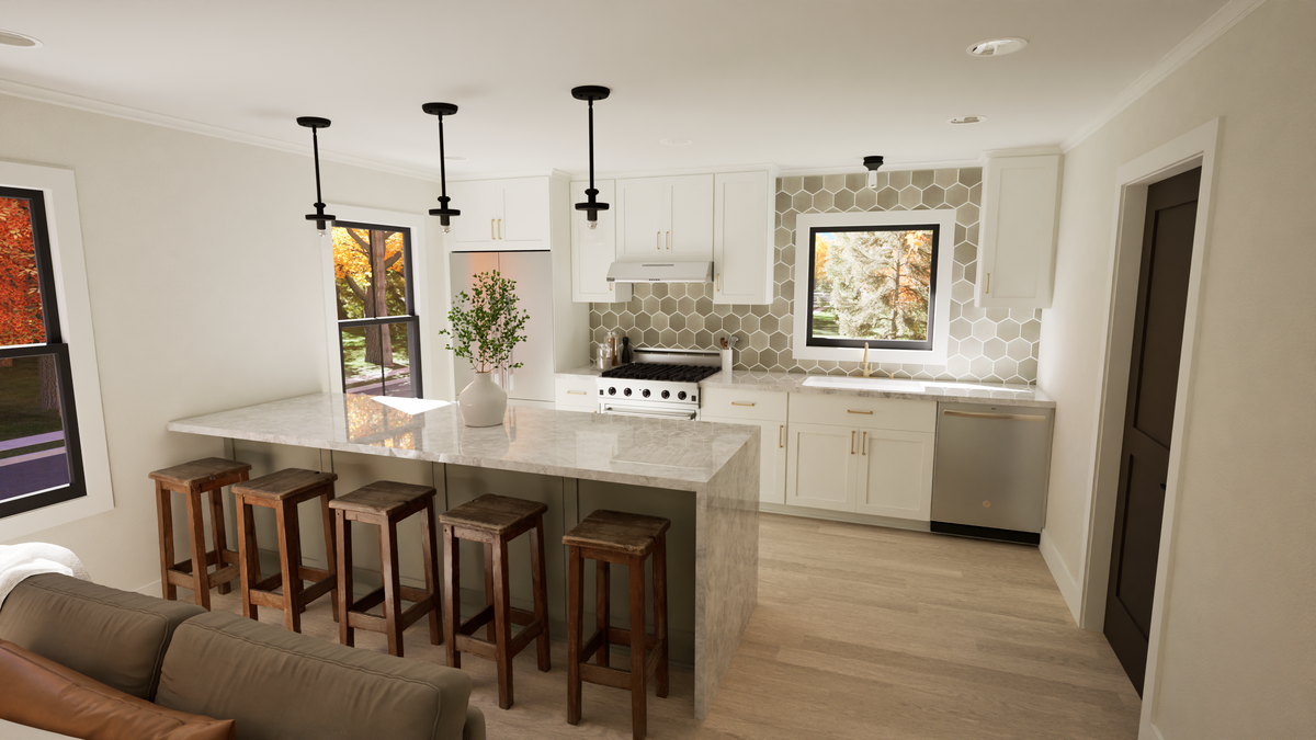 767 Sq Ft Carriage House Plan with 2-Car Garage & Workshop