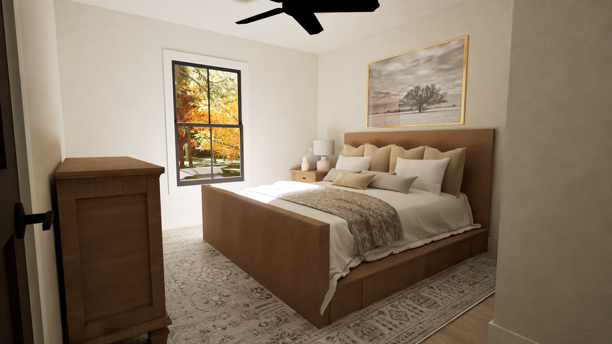 767 Sq Ft Carriage House Plan with 2-Car Garage & Workshop