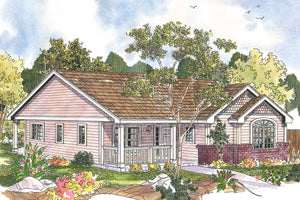 AM8291-A Cottage House, 3 Bedrooms, 2 Bathrooms | Callaway House Plan Exterior-3