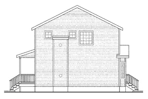 AM7792-A Country House Right Elevation, 3 Bedrooms, 2.5 Bathrooms | 30-791 Pine Hill 
