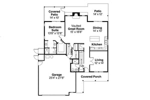 AM7661-A Country House First Floor Plan, 5 Bedrooms, 5 Bathrooms | Bryson House Plan 
