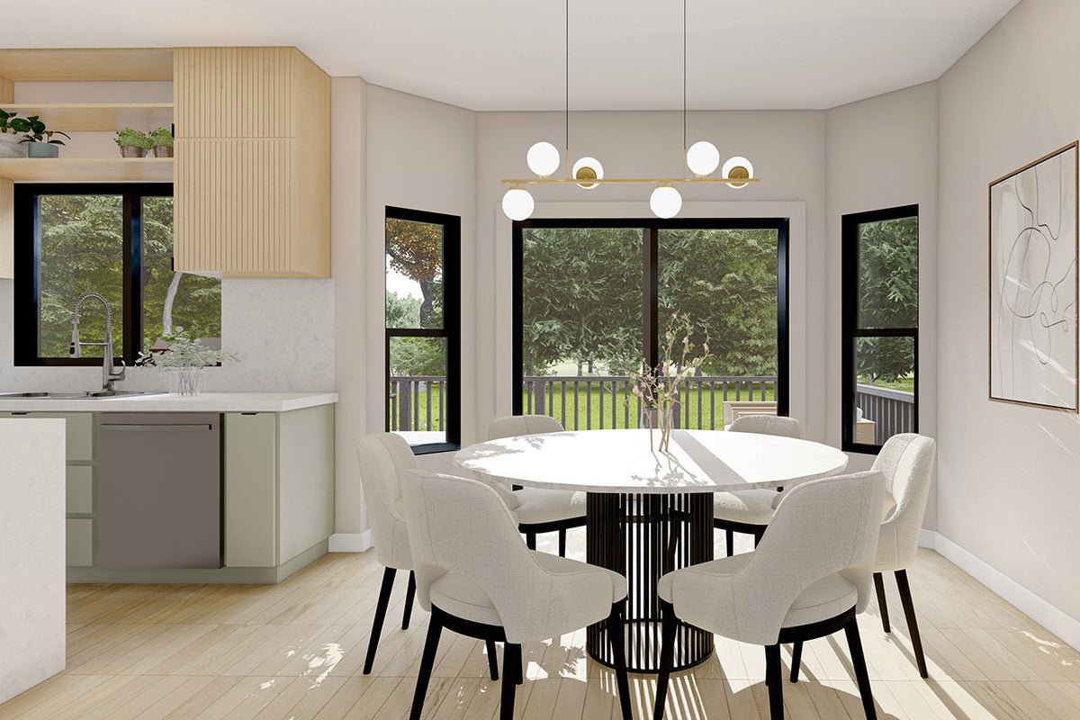 AM7935-A Country House Dining Room, 3 Bedroom, 2.5 Bathrooms | Plan 31-360 Fernley 
