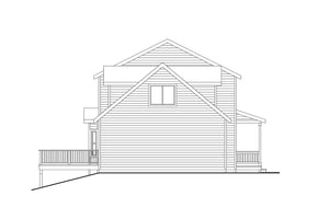 AM7935-A Country House, 3 Bedroom, 2.5 Bathrooms | Plan 31-360 Fernley Left Elevation