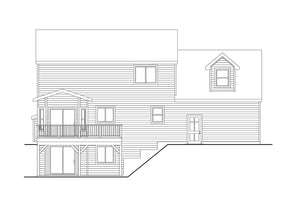 AM7935-A Country House, 3 Bedroom, 2.5 Bathrooms | Plan 31-360 Fernley Rear Elevation