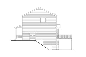 AM7935-A Country House, 3 Bedroom, 2.5 Bathrooms | Plan 31-360 Fernley Right Elevation