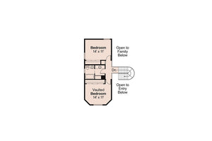 AM7939-A Country House Second Floor Plan, 3 Bedrooms, 2.5 Bathrooms | Plan 10-134 Hayward 