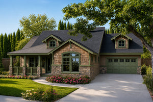AM8277-A Craftsman House, 3 Bedrooms, 2 Bathrooms, 2 Half Baths | River Glen House Plan Exterior