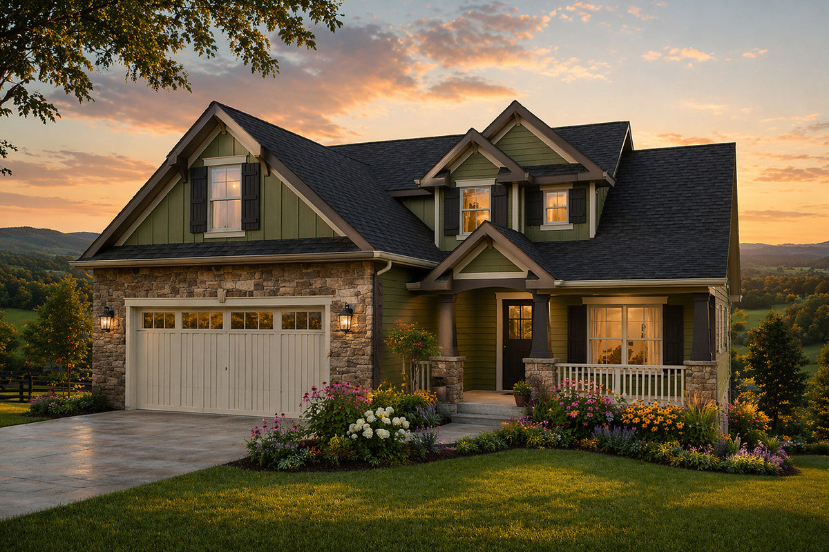 AM8118-A Farmhouse House, 5 Bedrooms, 3.5 Bathrooms | Foxboro 2 House Plan Exterior