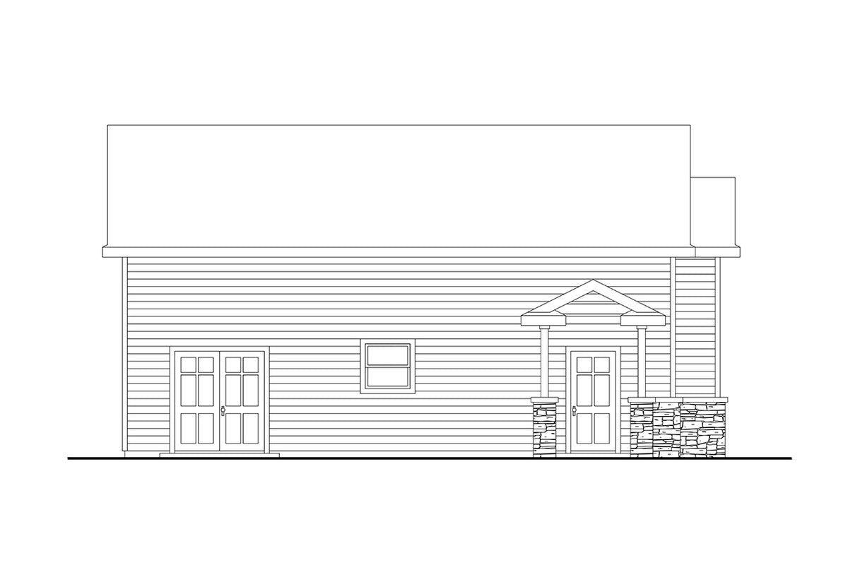 AM7798-A RV Garage Left Elevation | 20-245 RV Garage 