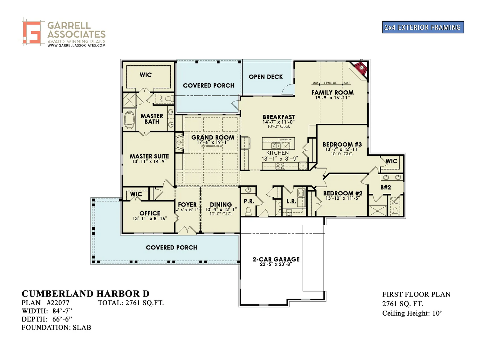 Cumberland Harbor Cottage D - Archival Designs House Plans