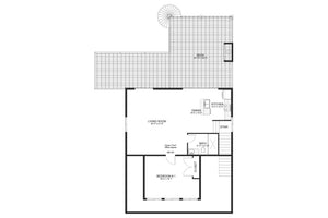 AO7992-A Carriage House Second Floor Plan, 1 Bedroom, 2.5 Bathrooms | Cummings 