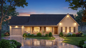 A8230-A Cottage House, 3 Bedrooms, 2 Bathrooms | Curtis House Plan Exterior-3