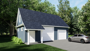 AJ7695-A Garage Plan, 1080 Square Feet | Plan 1037 Exterior
