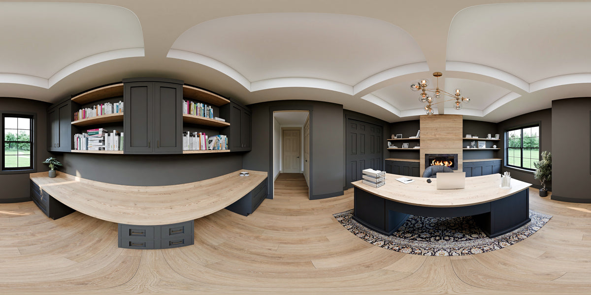AJ7855-A Modern Farmhouse Den Panorama, 2 to 3 Bedrooms, 2.5 Bathrooms | Plan VD1066