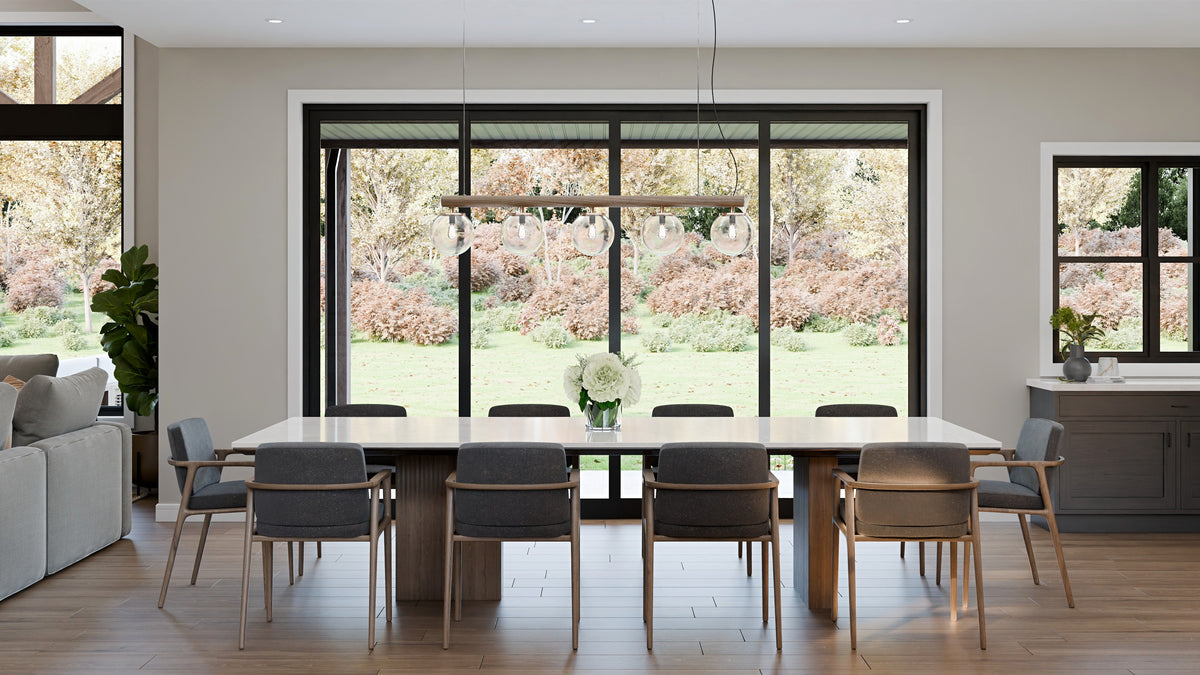 AJ7722-A Modern Farmhouse Dining, 4 Bedrooms, 4 Bathrooms | Plan 1062 