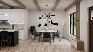AJ7727-A Modern Farmhouse Dining, 3 Bedrooms, 2 Bathrooms | Plan 1064 