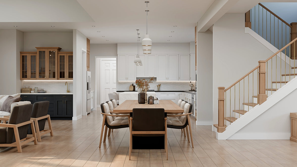 AJ8217-A Modern Farmhouse Dining, 4 Bedrooms, 3.5 Bathrooms | VD1034 House Plan 