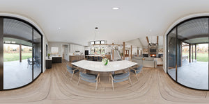 AJ7722-A Modern Farmhouse Dining Panorama, 4 Bedrooms, 4 Bathrooms | Plan 1062 