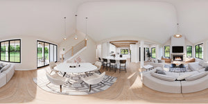 AJ7856-A Craftsman House Dining Panorama, 3 to 4 Bedrooms, 2.5 Bathrooms | Plan VD1067
