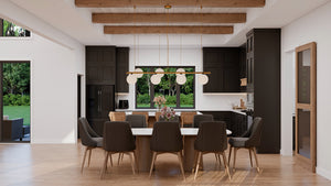 AJ7980-A Modern Farmhouse Dining, 3 Bedrooms, 4.5 Bathrooms | Plan 1068 
