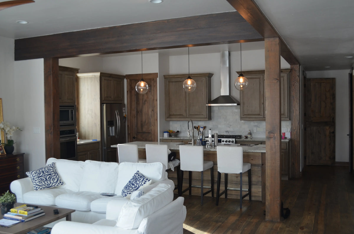 I7638-A Modern Chalet-Style House Kitchen, 3 Bedrooms, 2.5 Bathrooms | The Grizzly Creek House Plan 