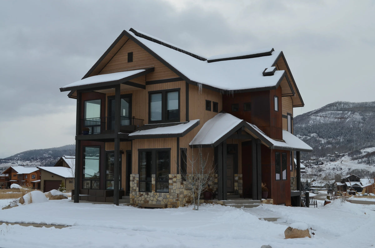 I7638-A Modern Chalet-Style House, 3 Bedrooms, 2.5 Bathrooms | The Grizzly Creek House Plan Exterior-10