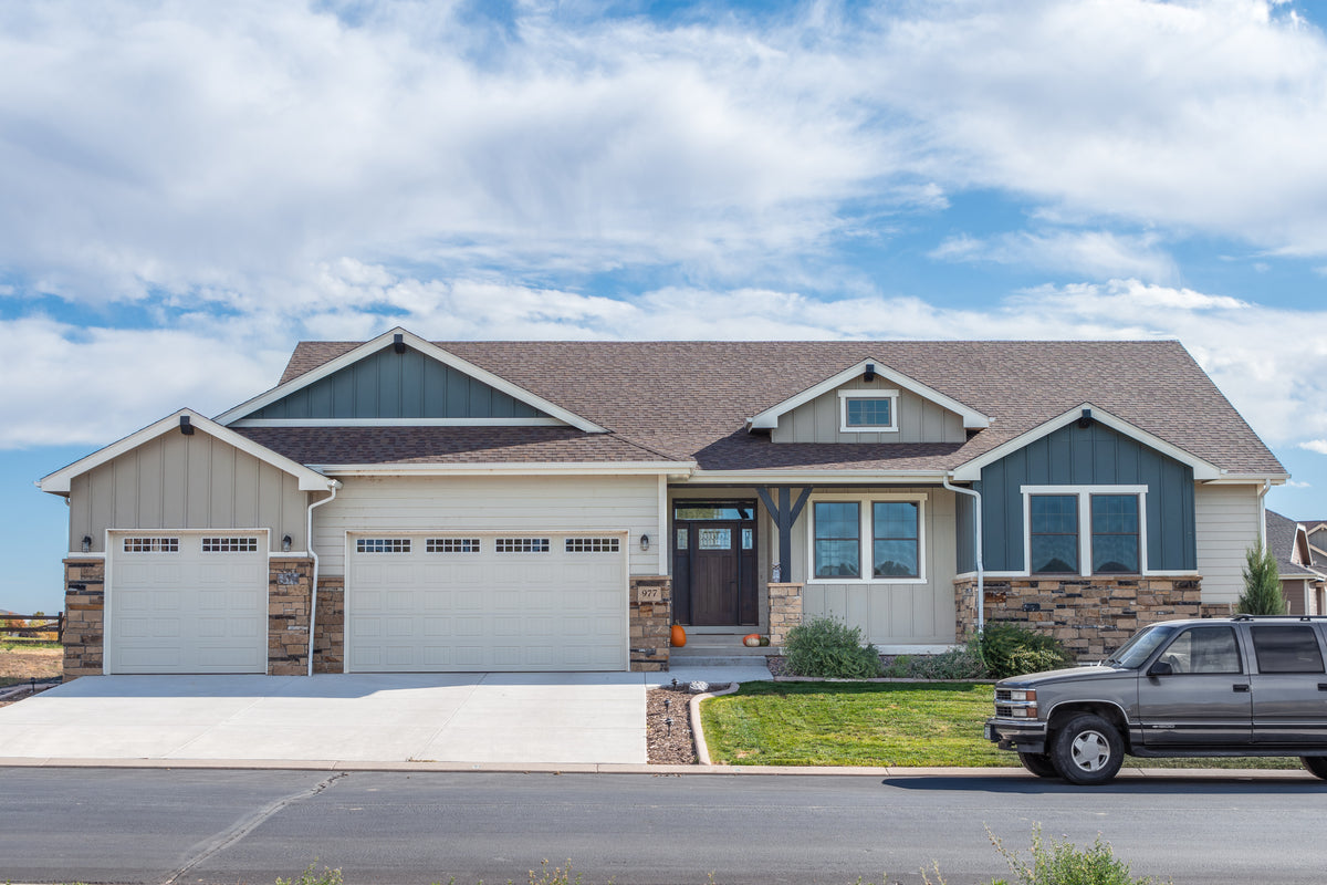 I7966-A Craftsman Ranch House, 3 Bedrooms, 2.5 Bathrooms | The Hudson 3655 Exterior