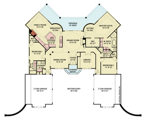 Dalmany House Plan - Archival Designs House Plans, floor plan