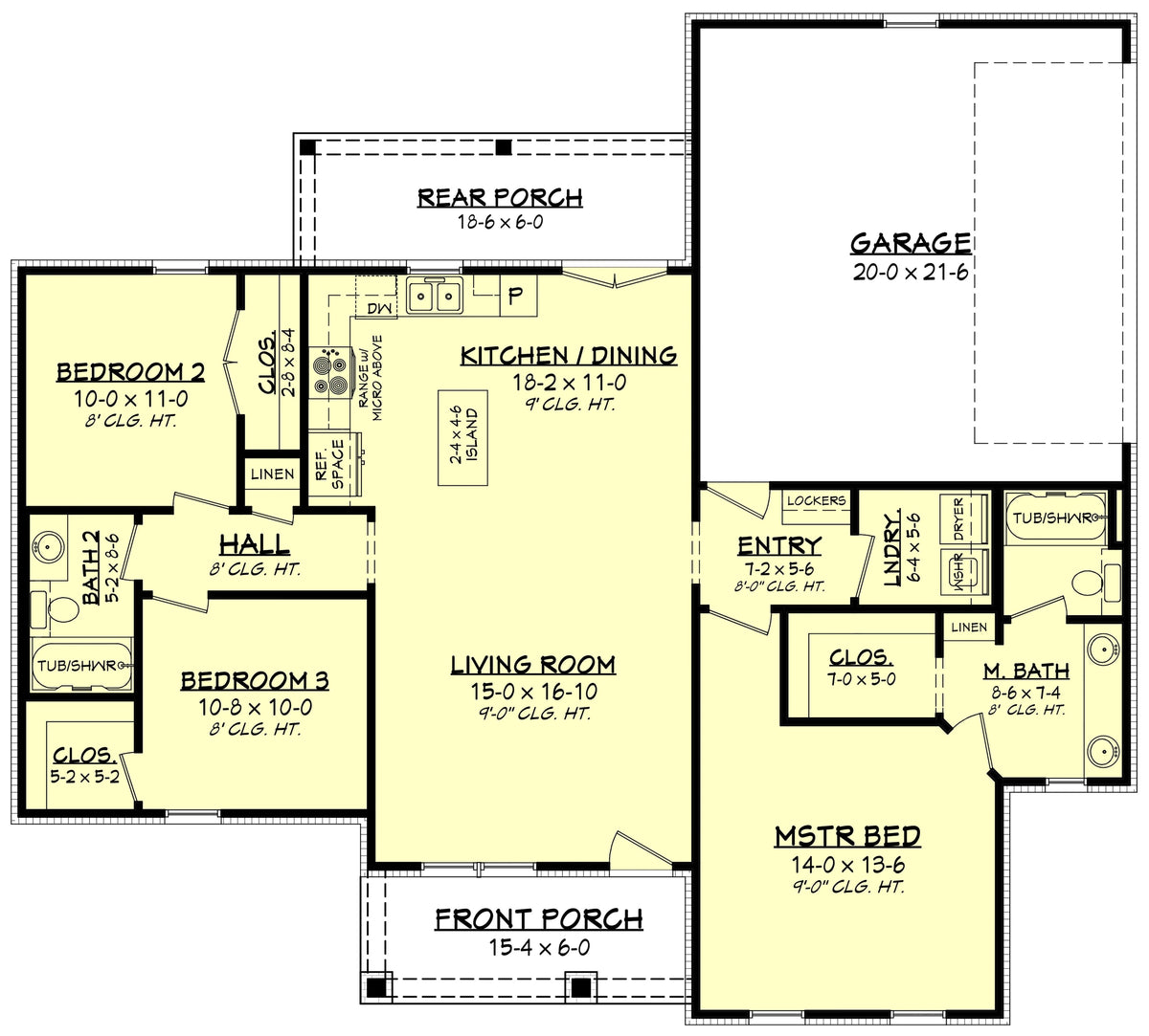 Danbury House Plan - Archival Designs House Plans, floor plan