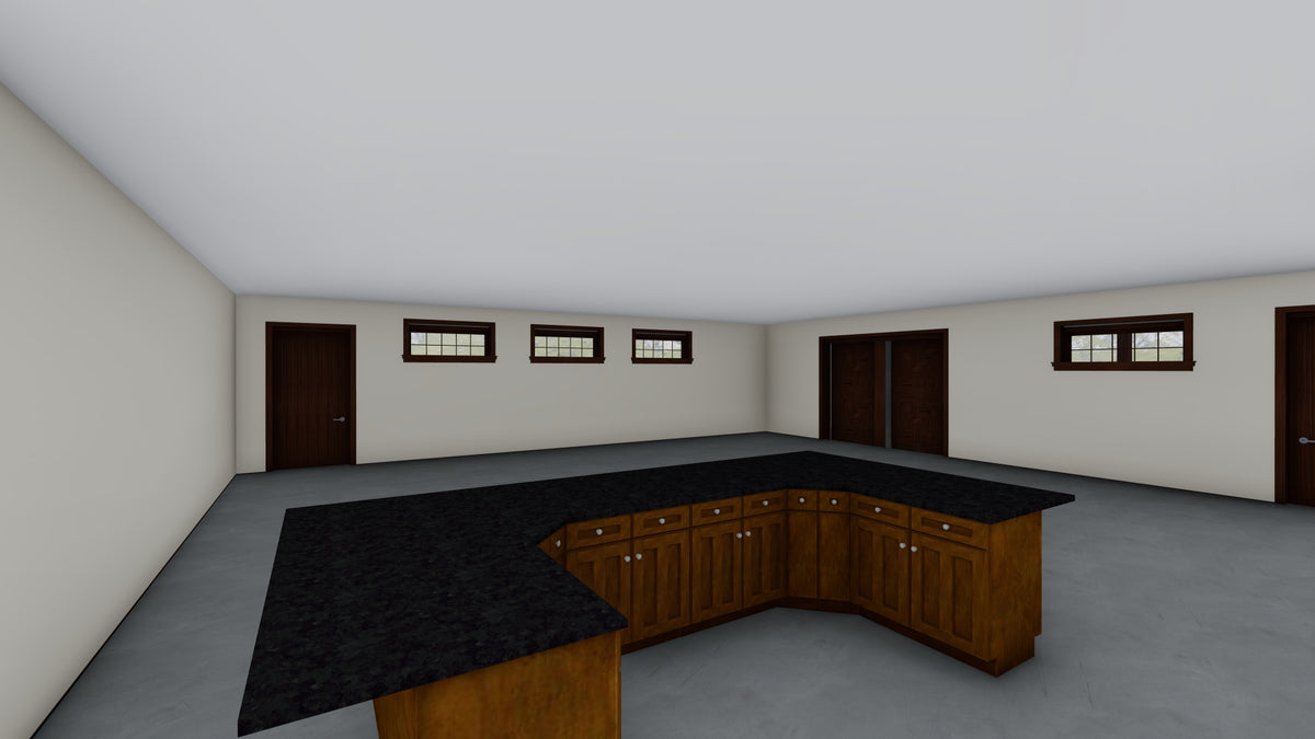 AO8498-A Barndominium Garage, 2.5 Bathrooms | Danfors Garage Plan 