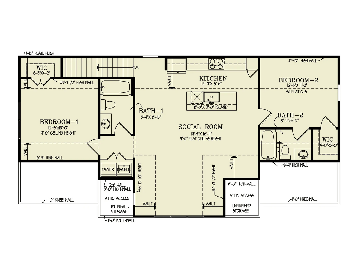 Daphne Garage - Archival Designs House Plans, floor plan