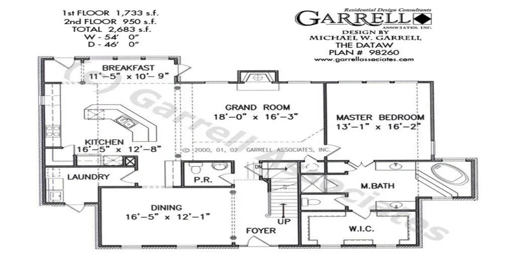 Dataw House Plan - Archival Designs House Plans, floor plan