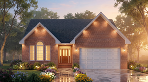 A8190-A Traditional House, 3 Bedrooms, 2 Bathrooms | Julia House Plan Exterior-2