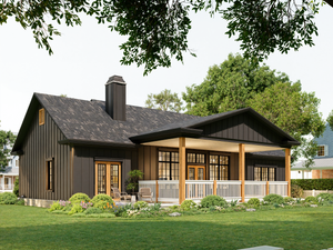 A7188-A Laurel Hill House Plan-Exterior-1