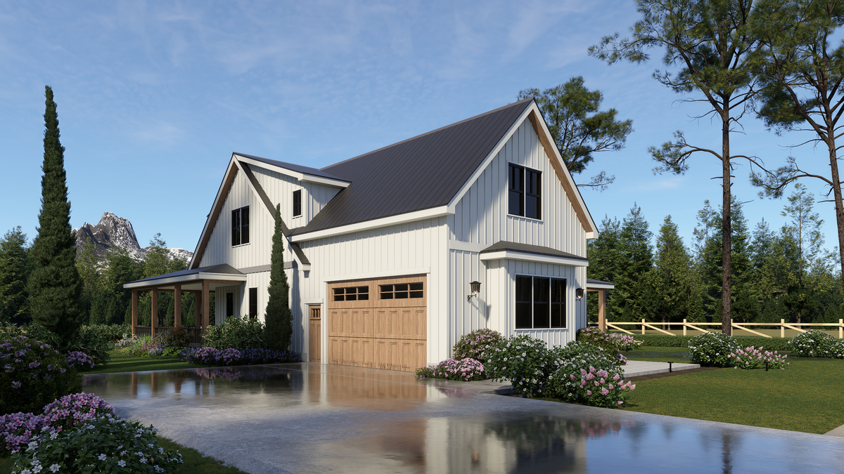 A8250-A Mulberry House Plan 3 Beds, 3.5 Baths, Modern Farmhouse Plan  Exterior