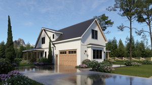 A8250-A Mulberry House Plan 3 Beds, 3.5 Baths, Modern Farmhouse Plan  Exterior