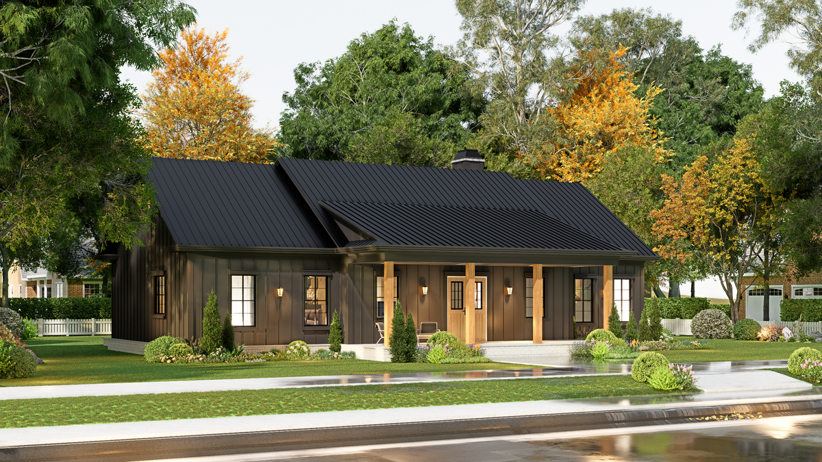 A7188-A Laurel Hill House Plan-Exterior-7