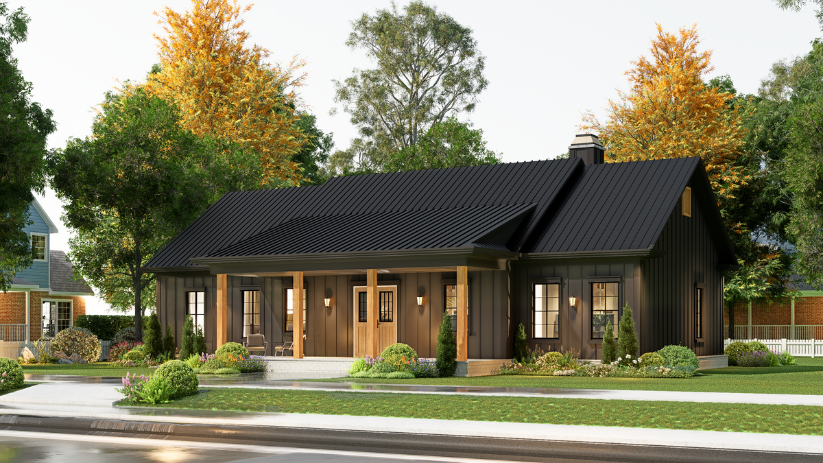 A7188-A Laurel Hill House Plan-Exterior-7