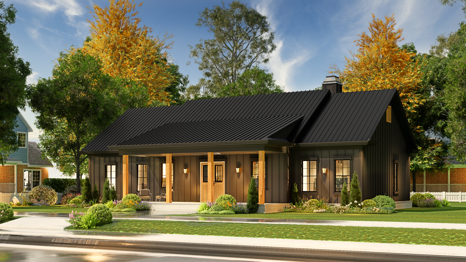 A7188-A Laurel Hill Plan - Modern Farmhouse  Style