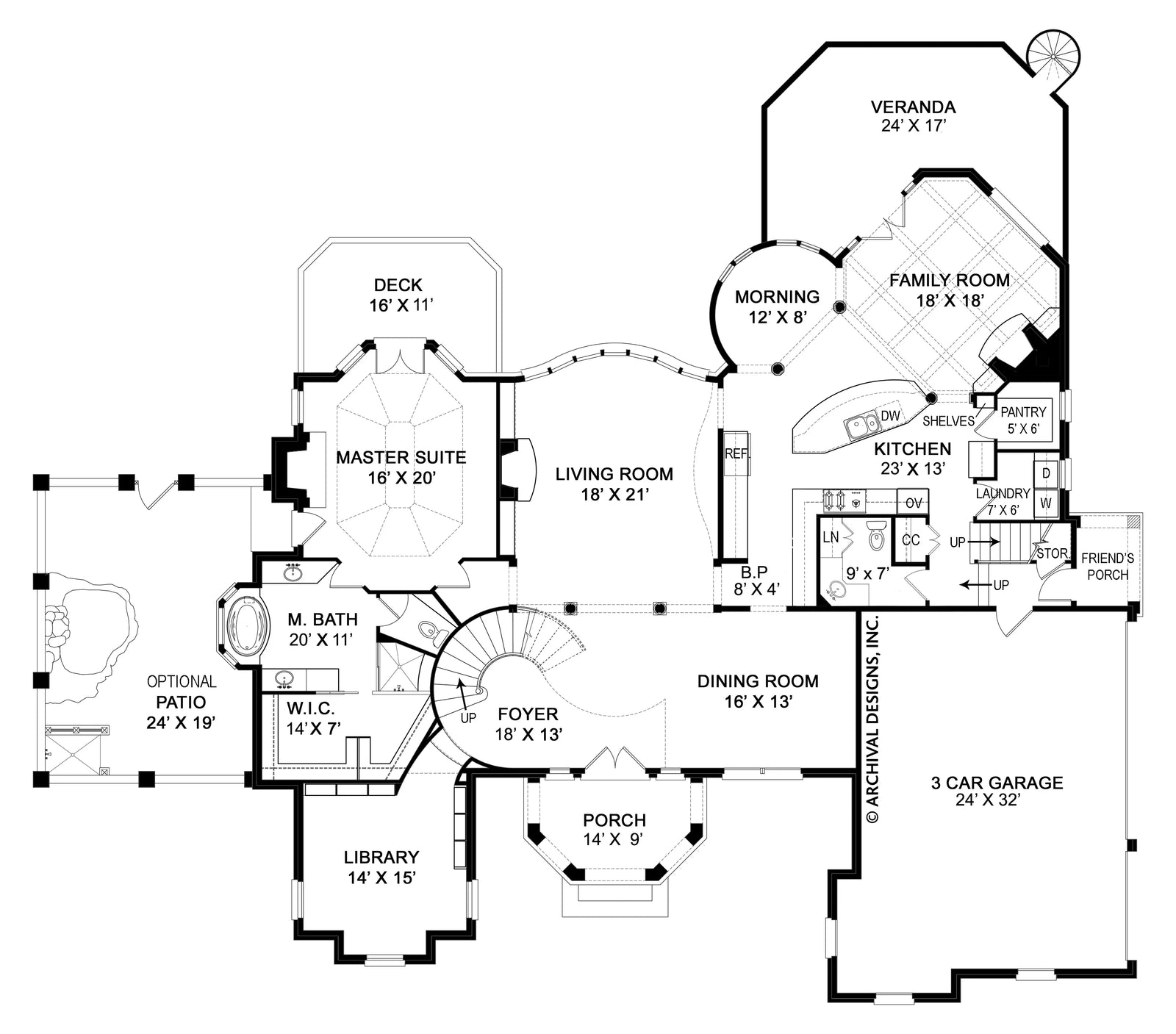 Di Medici House Plan - Archival Designs House Plans