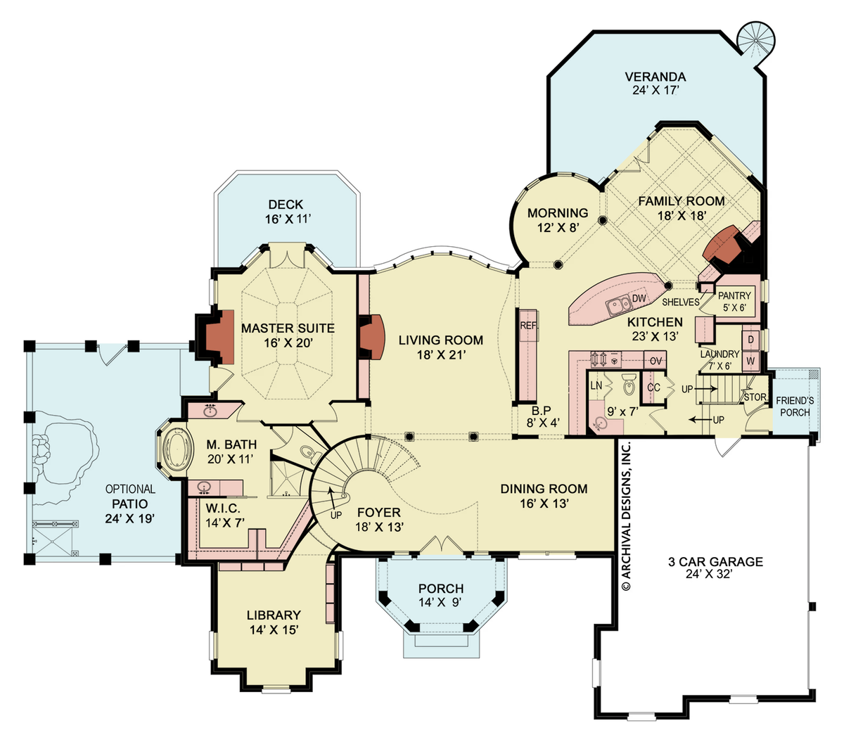 Di Medici House Plan - Archival Designs House Plans Floor plan