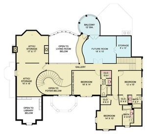 Di Medici House Plan - Archival Designs House Plans floor plan